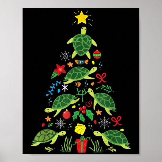 Christmas Zee Turtle Gift Co Poster (Voorkant)