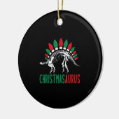 Christmasaurus Cute Kerstmis Dinosaur Tree Rex Di Keramisch Ornament (Links)