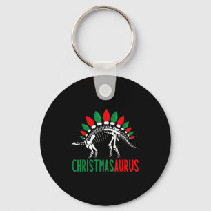 Christmasaurus Schattige Kerst Dinosaurius Boom Re Sleutelhanger