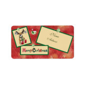 Christmasbild  adressaufkleber etiket (Voorkant)
