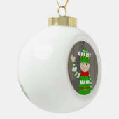 Christmask Keramische Bal Ornament (Links)
