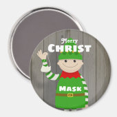 Christmask Magneet (Voorkant / Achterkant)