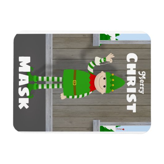 Christmask Magneet (Horizontaal)