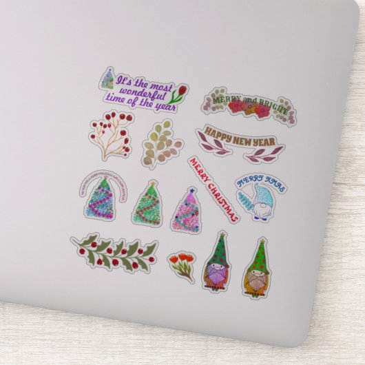 CHRISTMASSTROMEN EN -LEZEN STICKER (Detail)