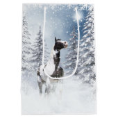 Christmassy-schilderpaard Medium Cadeauzakje (Achterkant)