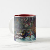 Christmastime Tweekleurige Koffiemok (Voorkant links)