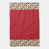 Christmasy Pois Microfibre Serviette de cuisine (Vertical)