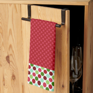 Christmasy Polka Dots Microfiber Kitchen Towel Theedoek