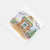 Christmouse servetten kunst van Alissa Hansen (Hoek)