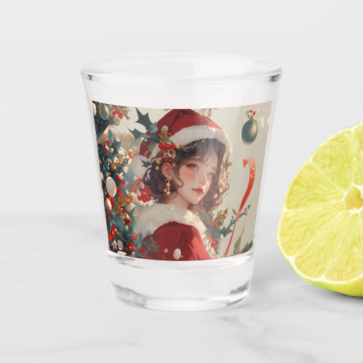 Christms Fantasy: Vakantie Romance 1.5oz Shot Glas (Voorkant)