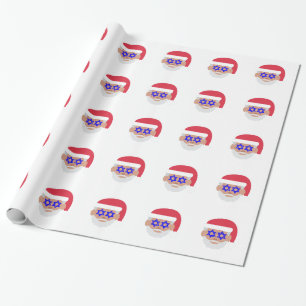 christmukkah santa claus emoji cadeaupapier