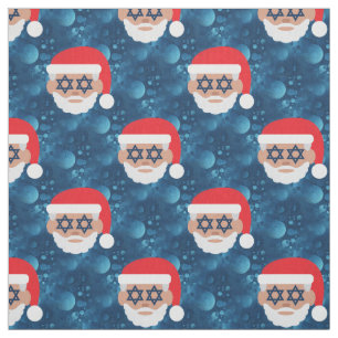 christmukkah santa emoji stof