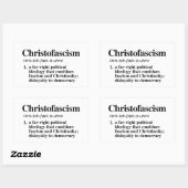 Christofascisme Definitie Rechthoekige Sticker (Vel)