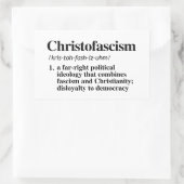 Christofascisme Definitie Rechthoekige Sticker (Tas)