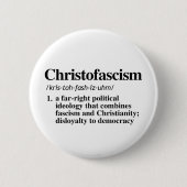 Christofascisme Definitie Ronde Button 5,7 Cm (Voorkant)