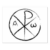 Christogram Chi-Rho Rubberstempel (Afrduk)