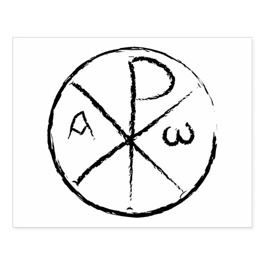 Christogram Chi-Rho Rubberstempel (Afrduk)