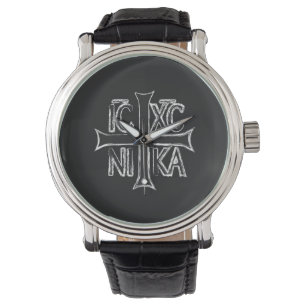 Christogram ICHC NIKA Horloge