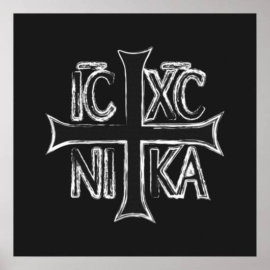 Christogram ICHC NIKA Poster (Voorkant)