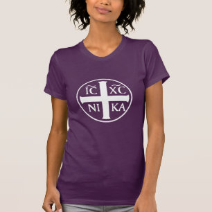 Christogram ICXC NIKA Jesus Christus Verkopers T-shirt