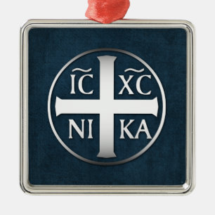 Christogram ICXC NIKA Jesus Verkopers Metalen Ornament