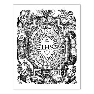 Christogram IHS Rubber Stamp Rubberstempel