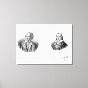 Christoph Williambald von Gluck en Andre Canvas Afdruk
