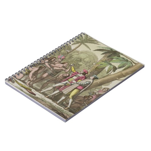 Christopher Columbus (1451-1506) met Native Ameri Notitieboek (Linkerzijde)