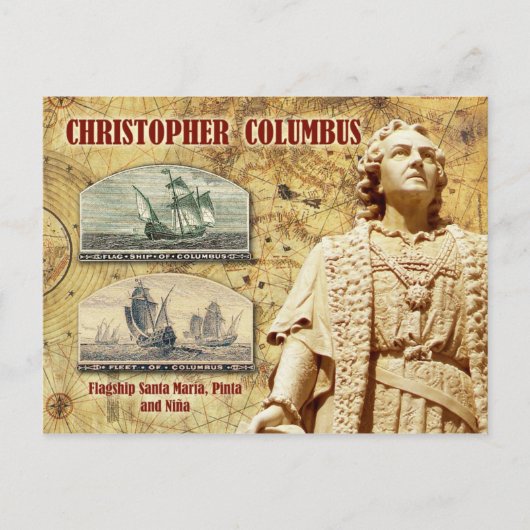 Christopher Columbus Briefkaart (Voorkant)