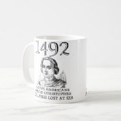 Christopher Columbus Rescued Funny Mug Koffiemok (Voorkant links)