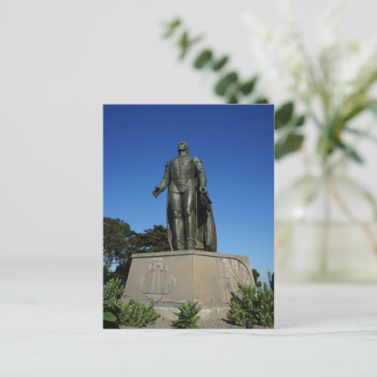 Christopher Columbus Statue Briefkaart (Staand voorkant)