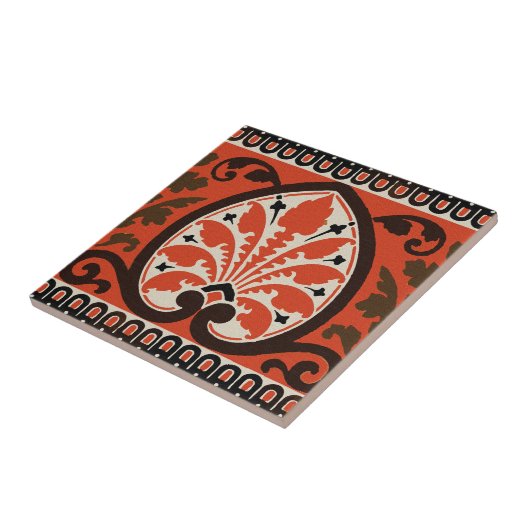 Christopher Dresser Tile Tegeltje (Zijkant)