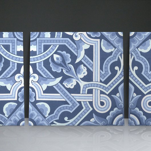 Christopher Dresser's Delft Blue Floral Pattern Tegeltje