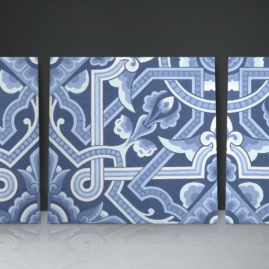 Christopher Dresser's Delft Blue Floral Pattern Tegeltje