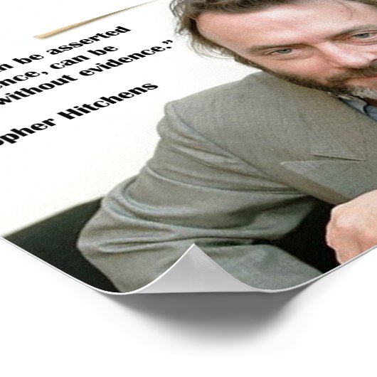 Christopher Hitchens Poster (Hoek)
