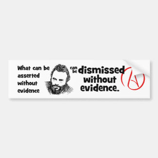 Christopher Hitchens Quote Bumpersticker
