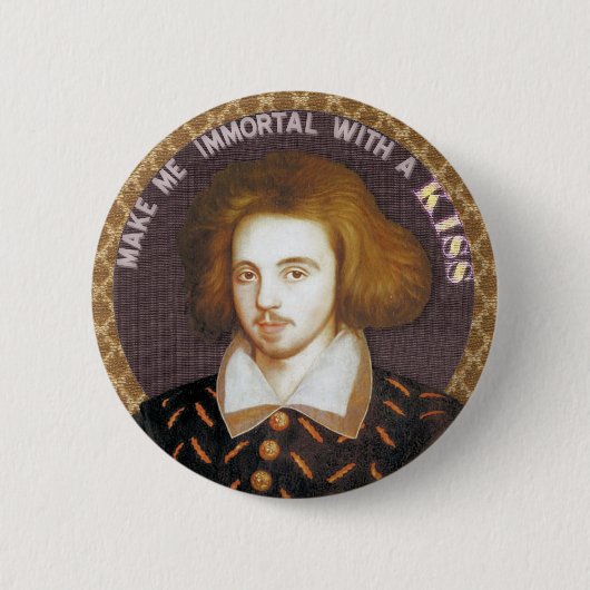 Christopher Marlowe Ronde Button 5,7 Cm (Voorkant)