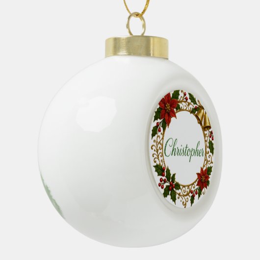 Christopher Personalized Christmas Ball Ornament (Links)