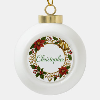 Christopher Personalized Christmas Ball Ornament 