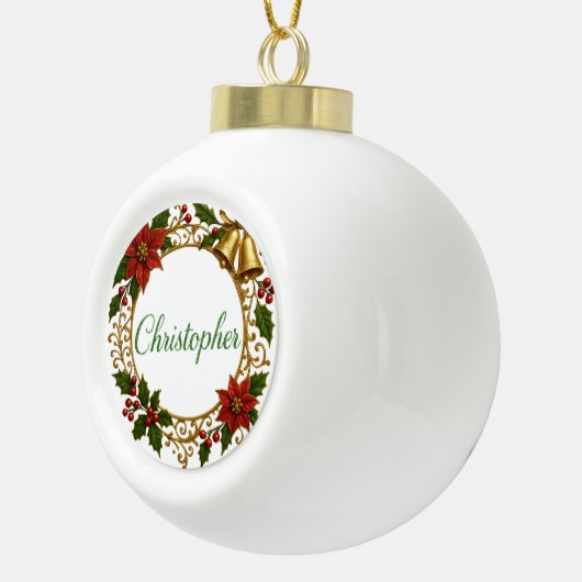 Christopher Personalized Christmas Ball Ornament (Rechts)