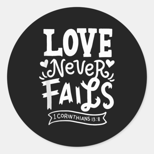 Christs Quotes Bible Verse Tee Religious Gift Tank Ronde Sticker (Voorkant)