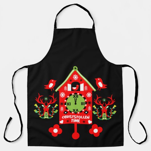 Christstollen Weihnachtsstollen Stollen Xmas Apron Schort (Voorkant)
