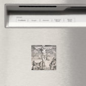 Christus aan het kruis door Agostino Carracci Magneet (Insitu (Vaatwasser))