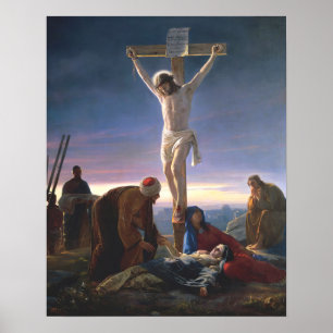 Christus aan het kruis door Carl Bloch, Religieus Poster