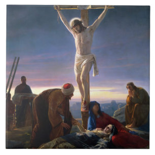 Christus aan het Kruis door Carl Bloch, Religieus Tegeltje