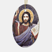 Christus Almighty, Viktor Vasnetsov schilderij Keramisch Ornament (Links)