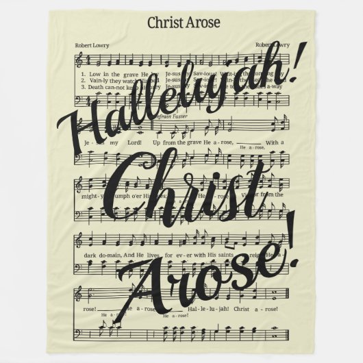 Christus Arose Fleece Deken (Voorkant)