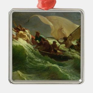Christus Aslapen in zijn Boat Metalen Ornament