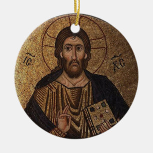 Christus Christelijk orthodoxe pantocrator Keramisch Ornament