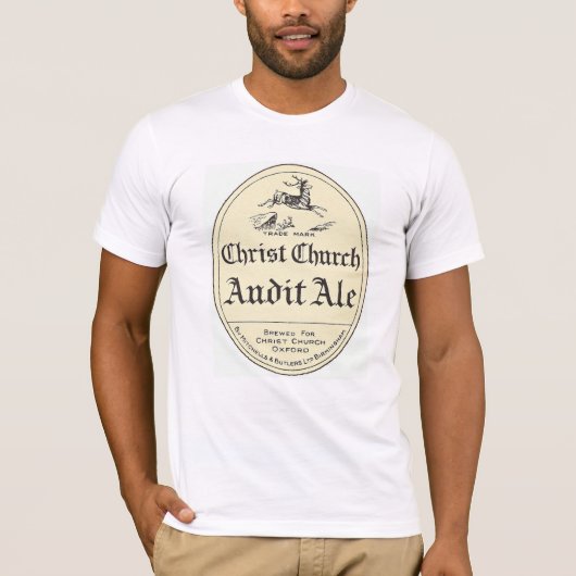 Christus Church Audit Ale  Beer Label Tshirt (Voorkant)